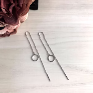 Серебряные серьги без камней