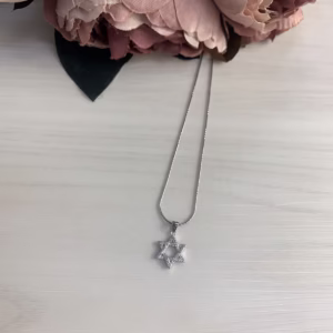 Серебряная подвеска с фианитами