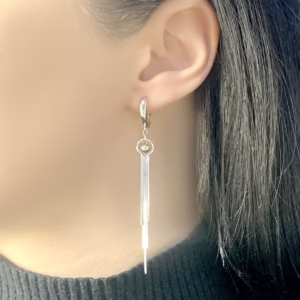 Серебряные серьги без камней