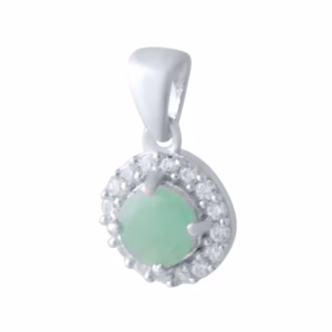 Серебряная подвеска с изумрудом 0.743ct