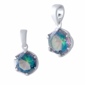 Серебряная подвеска с мистик топазом 2.13ct