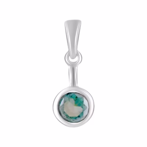 Серебряная подвеска с мистик топазом 0.657ct