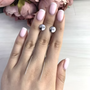 Серебряные серьги без камней
