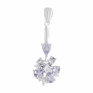 Серебряная подвеска с танзанитом 1.905ct