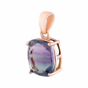 Серебряная подвеска с флюоритом 5.9ct