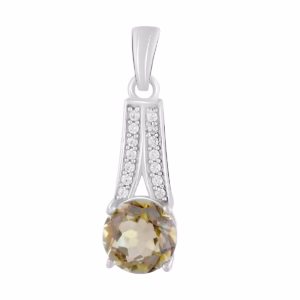Серебряная подвеска с цитрином nano 1.8ct