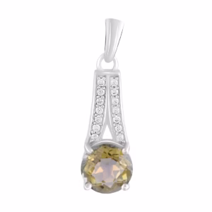 Серебряная подвеска с цитрином nano 1.8ct