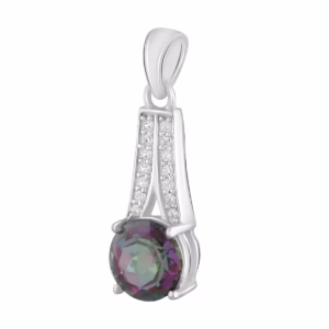 Серебряная подвеска с мистик топазом 1.8ct