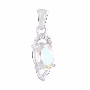 Серебряная подвеска с мистик топазом 1.2ct