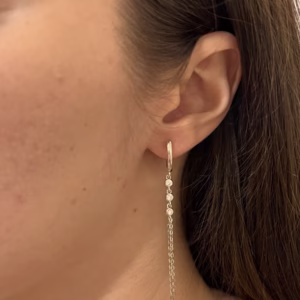 Серебряные серьги с фианитами