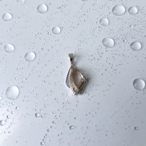 Серебряная подвеска с морганитом nano
