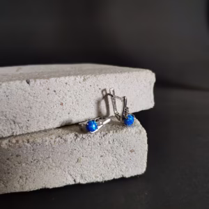 Серебряные серьги с опалом 0.532ct