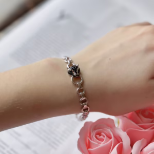 Серебряный браслет с фианитами