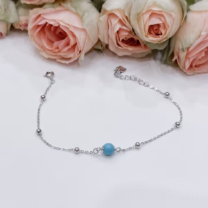 Серебряный браслет с бирюзой