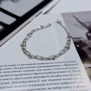 Серебряный браслет без камней