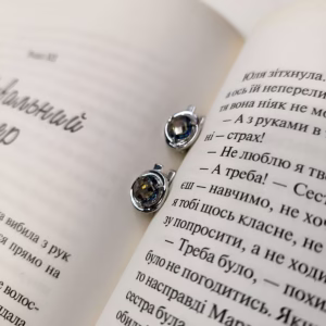 Серебряные серьги с мистик топазом 6.917ct