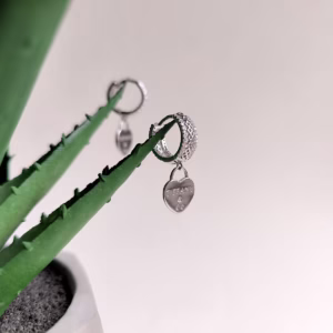 Серебряные серьги с фианитами
