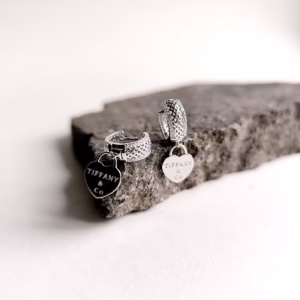 Серебряные серьги с фианитами