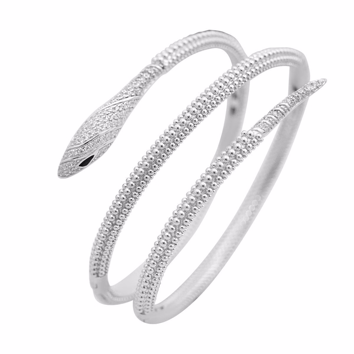 Серебряный браслет с фианитами