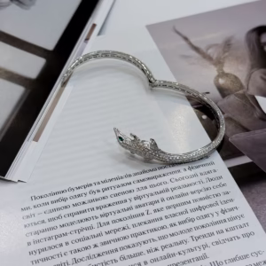Серебряный браслет с фианитами