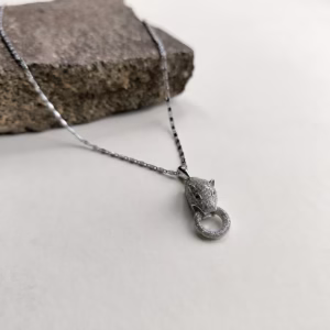 Серебряная подвеска с фианитами