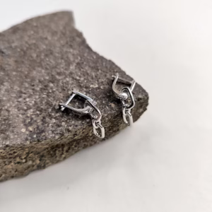 Серебряные серьги без камней