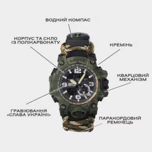 Мужские часы Besta Military с компасом - Зображення 4