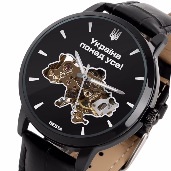 Купить в Киеве Мужские часы Besta Skeleton UA Black недорого