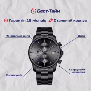 Мужские часы Cheetah Mars Black - Зображення 5