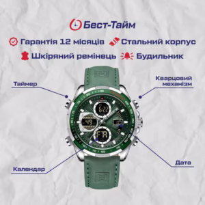 Мужские часы Naviforce Fly ArmyGreen - Зображення 5