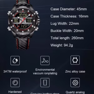 Мужские часы Naviforce Set Present подарочный набор, 2 ремешка - Зображення 5