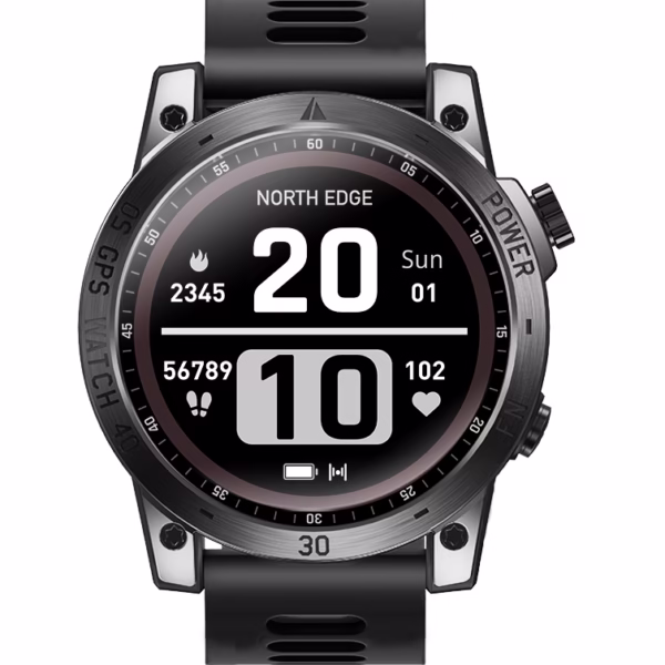 Купить в Киеве Смарт часы North Edge CrossFit GPS Black с компасом недорого
