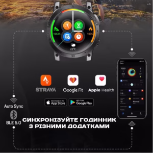 Смарт часы North Edge CrossFit GPS Black с компасом - Зображення 6