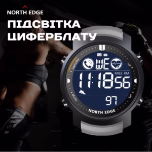 Мужские часы North Edge Laker Black 5BAR - Зображення 13