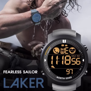 Мужские часы North Edge Laker Black 5BAR - Зображення 11