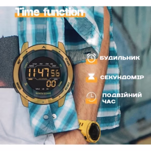 Мужские часы North Edge MARS Pro Black 5BAR - Зображення 12