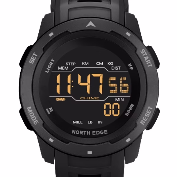 Купить в Киеве Мужские часы North Edge MARS Pro Black 5BAR недорого