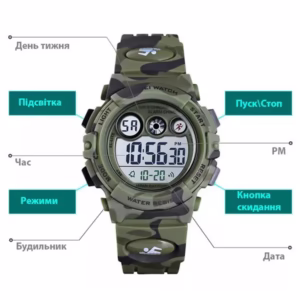 Мужские часы Skmei Kids KamoGreen - Зображення 8