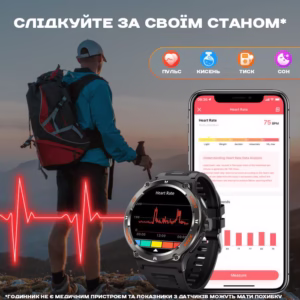 Смарт часы Smart Advanture с компасом - Зображення 5