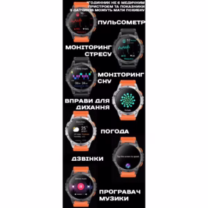 Смарт часы Smart GPS Max Black, 2 ремешка - Зображення 22