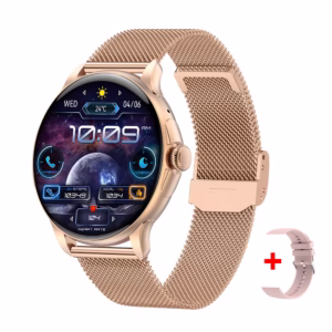 Смарт часы Smart Holiday Gold Steel, 2 ремешка - Зображення 8