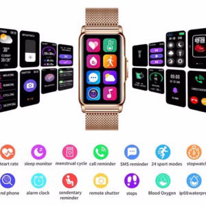 Смарт часы Smart Mioband Nano+ Gold, 2 ремешка - Зображення 11
