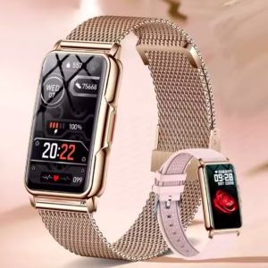 Смарт часы Smart Mioband Nano+ Gold, 2 ремешка - Зображення 3