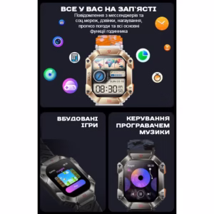 Смарт часы Smart Racer K+ Black с компасом - Зображення 15