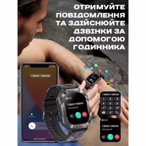 Смарт часы Smart Racer K+ Black с компасом - Зображення 19