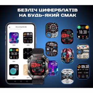 Смарт часы Smart Racer K+ Black с компасом - Зображення 20